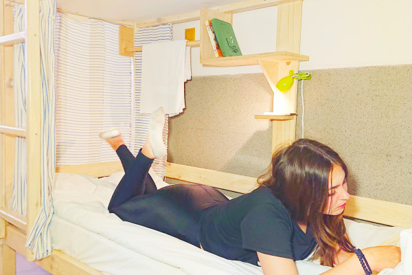 Capsule hostel AntiHostel Forrest in Lviv